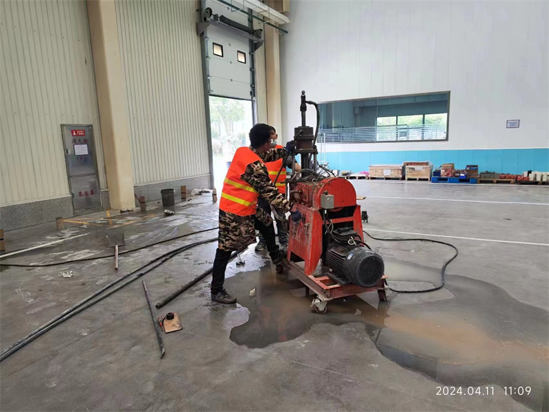 孝义厂房地面下沉塌陷注浆加固施工